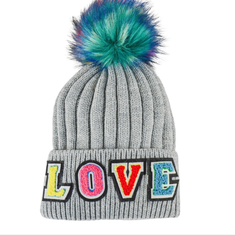 NWT Jocelyn Love beanie in grey